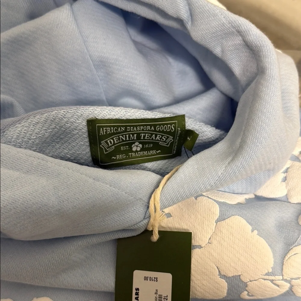 Denim Tears Powder blue hoodie